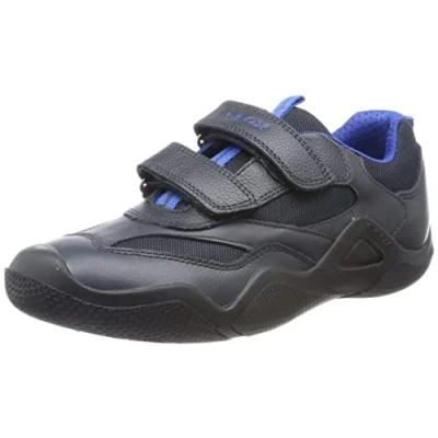 Image de Geox Garçon Jr Wader Basket, Bleu Marine Royal, 26 EU