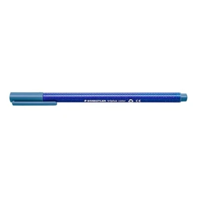Image de Staedtler Triplus Color 323 Feutre Coloriage Pointe Moyenne 1 Mm Bleu Delft, Lot de 10