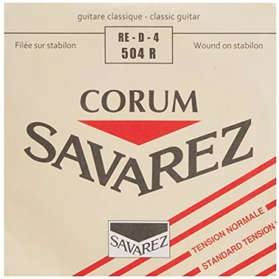 Image de Corde au détail guitare classique Savarez 504R Corum Alliance rouge Ré tirant normal