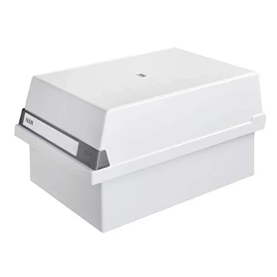 Image de HAN 955 11 Boîte à fiches pour env. 1300 A5 orientation paysage 235 x 190 360 mm (Gris clair) (Import Allemagne)