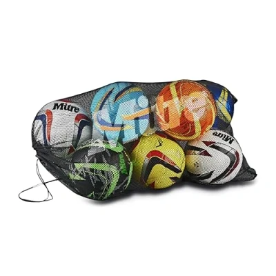 Image de Sac en filet pour 10 ballons, Noir, Taille unique