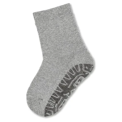 Image de Sterntaler Mixte bébé Calzini Con Suola Antiscivolo Fli Soft Uni Chaussettes, Argenté (Silber Melange 542), 12 18 mois EU
