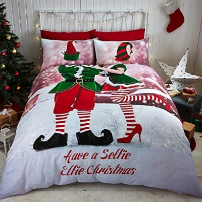 Image de Catherine Lansfield Parure de lit simple Selfie Elfie Multi