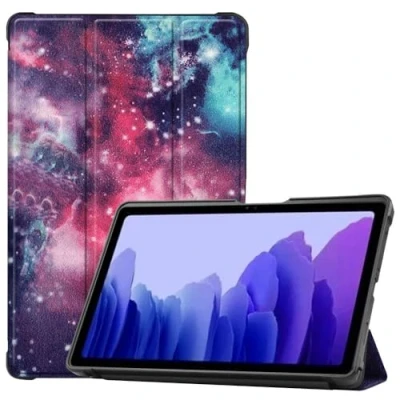 Image de Housse etui pochette simili cuir avec coque intérieure rigide pour Samsung Galaxy Tab A7 T500 / T505 (10,4 pouces) CIEL ETOILÉ