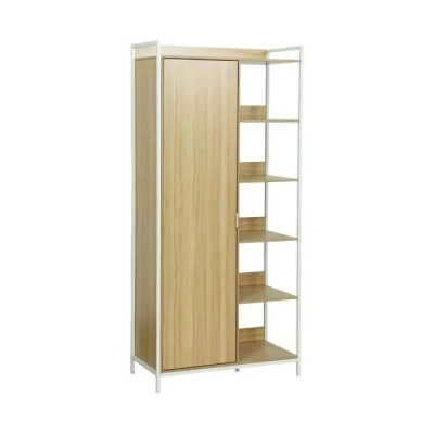Image de Module dressing SWEEEK 1 penderie 6 étagères Design contemporain L 100 x P 48 H 190 cm