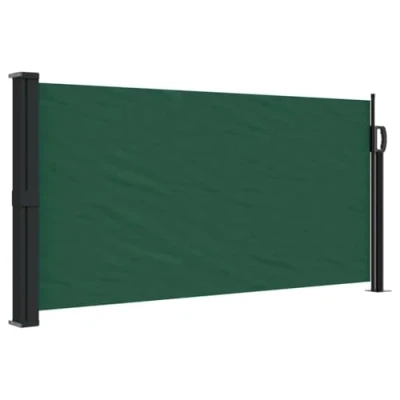 Image de vidaXL Auvent latéral rétractable Vert foncé 100x300 cm, écran d’intimité de Jardin, Brise Vue Balcon, d&#039;extérieur, d&#039;extérieur