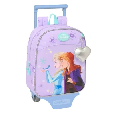 Image de safta FROZEN SPIRIT Sac à dos de crèche avec chariot, idéal pour enfants différents âges, confortable et polyvalent, qualité résistance, 22 x 10 27 cm, lilas, M, Décontracté