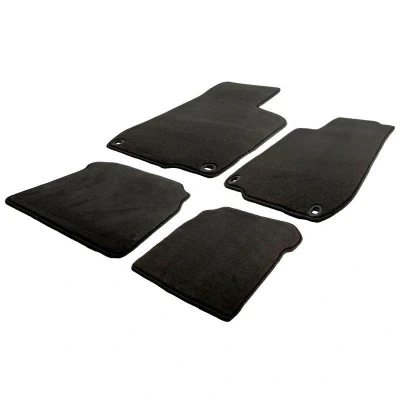 Image de AutoStyle Ensemble de tapis sol Velours avant et arrière 4 noir TM VW583V
