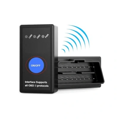 Image de NK Lecteur de Code OBD II Universel Appareil Diagnostic Automobile, avec Interrupteur Marche/arrêt, Facile à Installer et Utiliser, Bluetooth 4.0 (Compatible Android iOS)