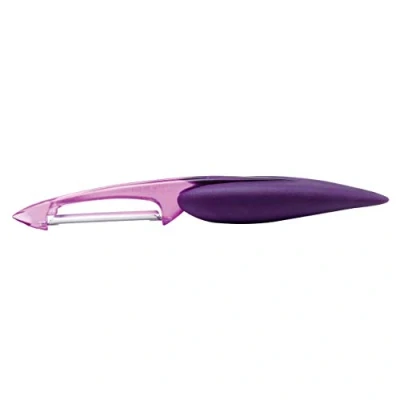 Image de mastrad F20005 Eplucheurs Fruits et légumes Utilisation Simple Gamme Elios Double Tranchant Lame INOX Ambidextre Compatible Lave Vaisselle Violet