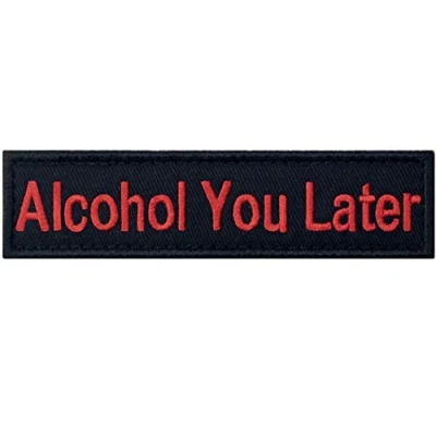 Image de Patch brodé avec patchs et logo en boucle pour motard Alcohol You