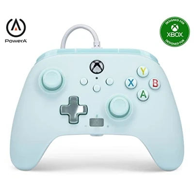 Image de PowerA XBGP0004 01 accessoire de jeux vidéo Bleu clair USB Manette jeu Analogique Xbox One, Series S, X Neuf