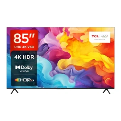 Image de TCL TV 85V6B 4K HDR 85’’ avec Google et système sonore Dolby Audio, Compatible l’Assistant Alexa