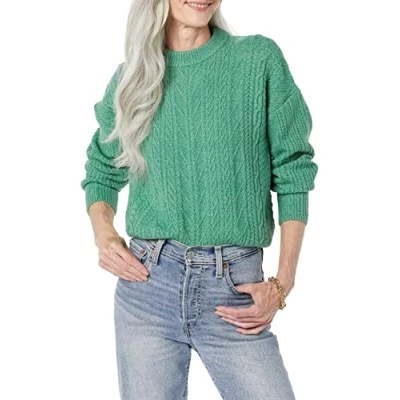 Image de Amazon Essentials Pull À Col Rond Torsadé Moderne Doux Au Toucher (Disponible en Grande Taille) Femme, Vert Sauge, XXL