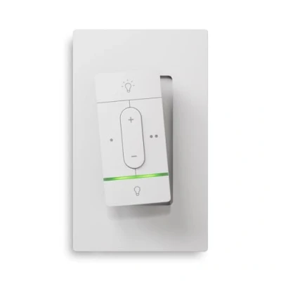 Image de Nanoleaf Sense+, Interrupteur sans Fil (sans Installation) pour lumières Nanoleaf, Télécommande Nomade Variateur Lumiere avec 2 Boutons Configurables, Capteurs de Mouvement et Lumière du Jour, Indoor