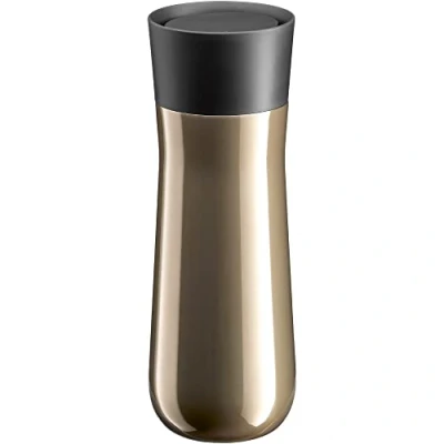 Image de WMF Impulse Gobelet isotherme 350 ml avec fermeture automatique, ouverture à 360 , garde les boissons chaudes pendant 8h / 12h froides, marron