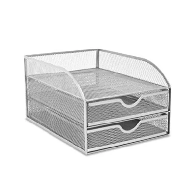 Image de Osco Wiremesh 2 Drawer Papersorter Silver M2DPS SLV