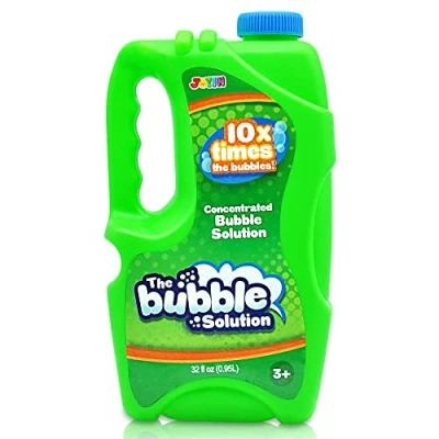 Image de JOYIN Recharges de Solution à Bulles 950 ML (Environ 1 Litre), concentrée pour Machine Bulles, Baguettes, souffleur, Pâques (Vert)
