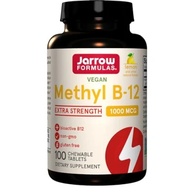 Image de Jarrow Formulas, Méthyl B12, 1.000mcg, 2 Jours de Dépôt, Goût Citron, 100 Comprimés à Sucer végétaliens, Sans Gluten, Végétarien, Soja, OGM