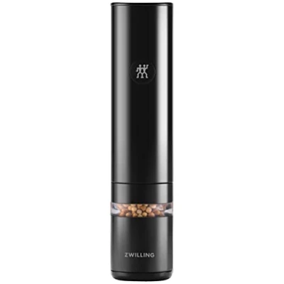 Image de ZWILLING ENFINIGY Moulin à Épices Électrique avec Mécanisme Céramique, Lumière LED, Batterie Li ion Rechargeable, Noir