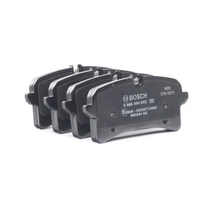 Image de BOSCH 0 986 494 842 Jeu de plaquettes frein Low Metallic contact signal d&#039;usure inclus avec tôle anti bruit PORSCHE: Macan, AUDI: A8 D4