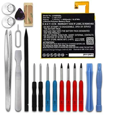 Image de subtel® Pack Batterie 4850mAh et Outils Compatible avec Tablette Lenovo Smart Tab M10, TB X605F, X605FC, X605, X605C kit pour Remplacement Facile d&#039;une L18D1P32 de