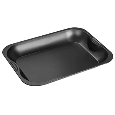 Image de Zenker 7212 plat à four rectangulaire, gratin de pâtes, rectangle, four, Acier, Noir, 40 x 30 5 cm