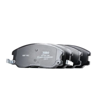 Image de VALEO 301942 Jeu de plaquettes frein FIRST Essieu avant contact signal d&#039;usure inclus avec tôle anti bruit CHEVROLET: Captiva, OPEL: Antara