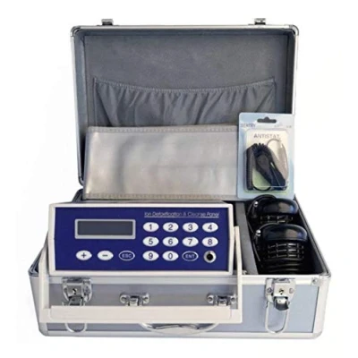 Image de Machine de Spa Bain Pieds désintoxication ionique, Nettoyage cellules à Double utilisateur avec Valise Voyage, Ceintures infrarouges lointains, santé do