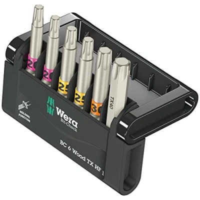 Image de Wera 05056470001 Assortiment d’embouts; Bit Check 6 Wood TX HF 1, pièces