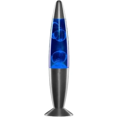 Image de MODEZVOUS Lampe Lave, Magma Lave Ampoule de rechange incluse 25 Watts 35 cm Bleu