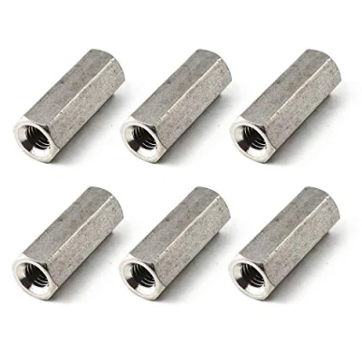 Image de Lot de 6 écrous hexagonaux M10 x 17 40 en acier inoxydable 304