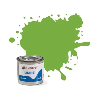 Image de AB Gee Humbrol 14ml No. 1 Tinlet Enamel Paint 38 (Lime Gloss)