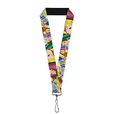 Image de Buckle Down Lanière 1.0 la Belle et Bête Be Our Guest Scenes Chaîne de clé, Multicolore, Taille Unique Mixte