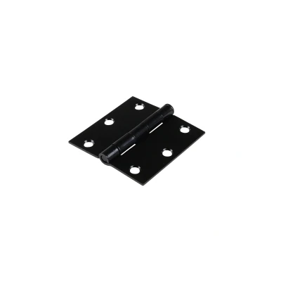 Image de Charnière Noire 76x76 mm dégondable Set de 2 pièces