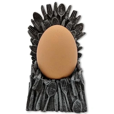 Image de Gift Republic Egg of Thrones Coquetier en céramique Gris