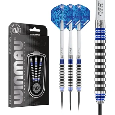 Image de WINMAU Advance 500 Series Jeu de fléchettes à Pointe en Acier Bleu 26 g Unisexe