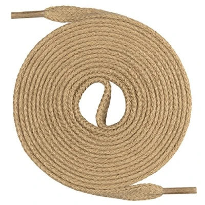 Image de lacets Mount Swiss© Premium, 1 paire de plats, 100% coton, indéchirables, largeur 7 mm, longueur 45‑200 cm 70 beige