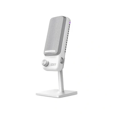 Image de NZXT Capsule Elite : Microphone à condensateur USB Haut de Gamme pour Les Jeux, Le Streaming, podcasts et l&#039;enregistrement Son qualité Studio Design Multipositions Logiciel DTS Noir