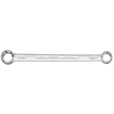 Image de GEDORE TX 4 E6XE8 Clé polygonale double E6, E8 Acier chrome vanadium
