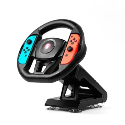 Image de Numskull Nintendo Switch Joy Con Steering Wheel Table Attachment, Racing Accessory