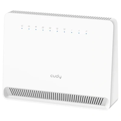 Image de Cudy N300 Modem WiFi Débloqué 4G LTE avec Emplacement pour Carte SIM, 300 Mbps, Cat4, Antennes Internes à Gain Élevé, VPN, Plug and Play, LT400E