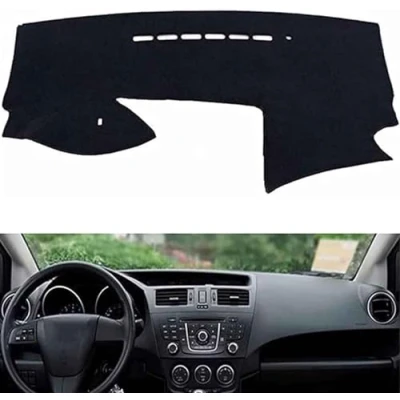 Image de EXOTUF Housse De Tableau Bord pour Mazda 5 2010 2011 2012 2013 2014 2015 2016,Couverture Voiture/BoîTe Rangement Accoudoir De.
