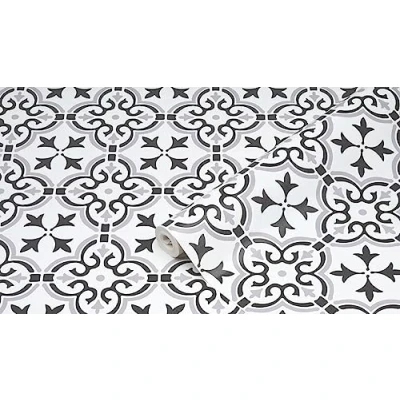 Image de d c fix Papier peint mural Ceramics Motif floral 67,5 cm x 4 m