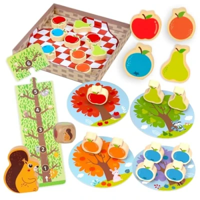 Image de Nene Toys Le Verger Jeu de Société Coopératif pour Enfants dès 2 Ans Éducatif Tout Petits, Amusant la Famille, Apprentissage des Couleurs et du Comptage Cadeau Fille Garçon