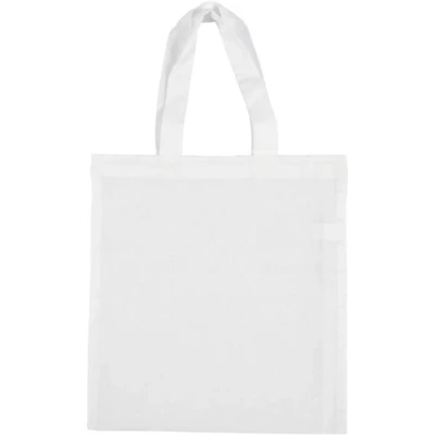 Image de Tote bag en tissu à décorer Blanc Adulte Mixte 28 x 30 cm Peut contenir un format A4