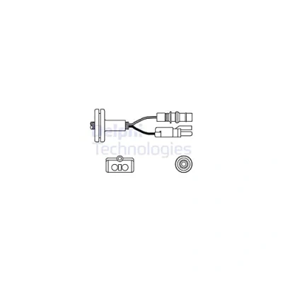 Image de DELPHI ES10258 12B1 Sonde lambda doigt, chauffé MERCEDES BENZ: 190