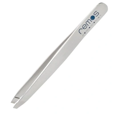 Image de REMOS Pince à épiler les sourcils inox avec pointe droite 9.5 cm en satin