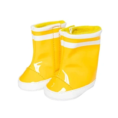 Image de Heless Bottes Caoutchouc Jaune 30 34 cm pour Pieds secs Temps pluvieux et Pionnier dans Le Monde de la Mode poupée, 1401, Grand