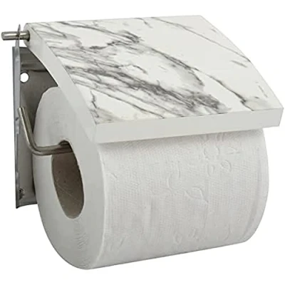Image de Porte rouleau papier WC MSV MDF et inox Toscana
